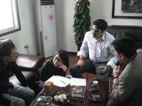 印度客戶來廠洽談價格，包裝，發(fā)貨，供應(yīng)能力